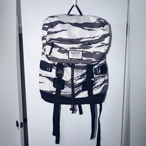 Burton Tinder White and Gray Camo Backpack